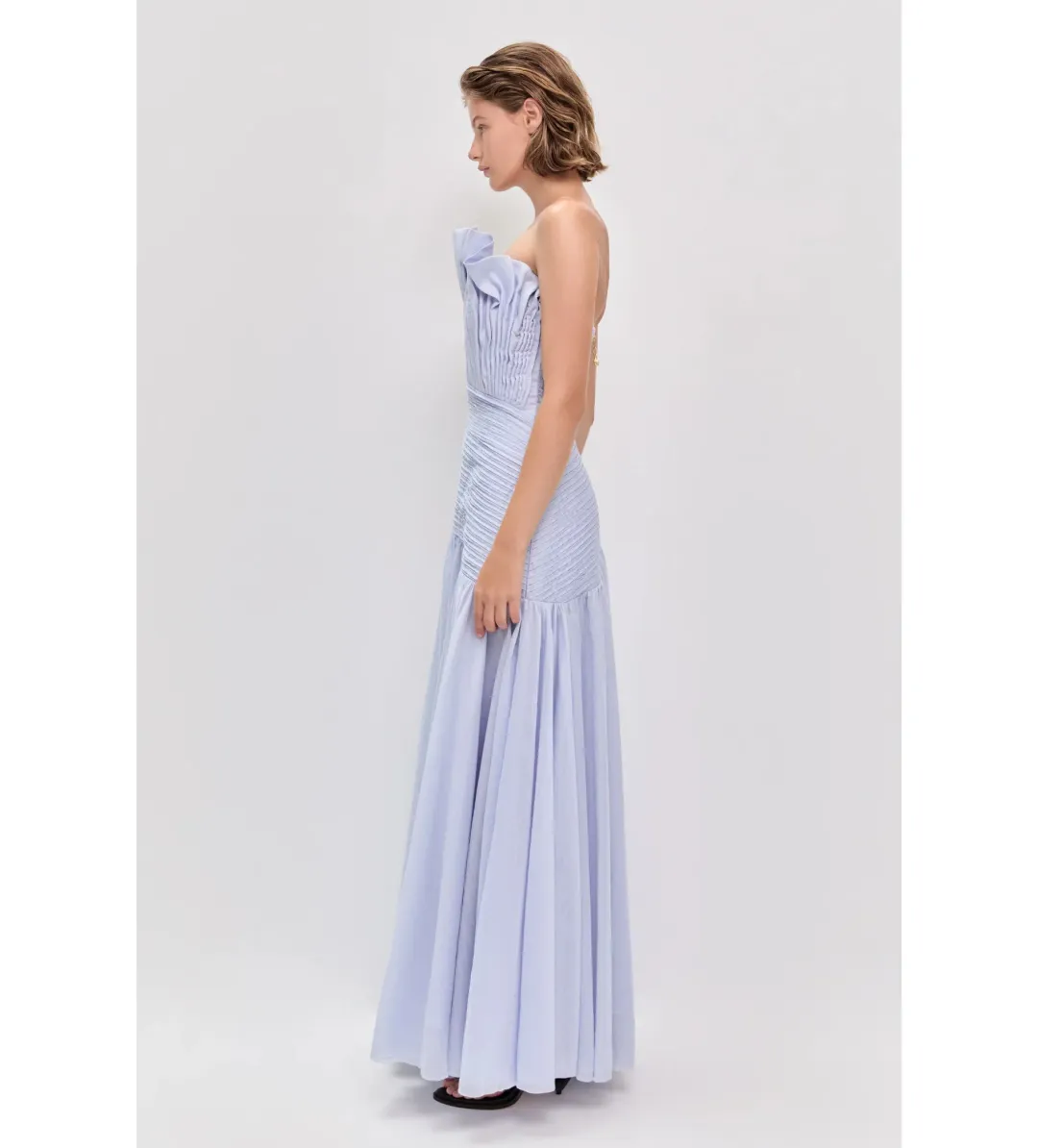 Aje Aquiline Gown in French Blue Size AU10 for rent on The Volte - main image