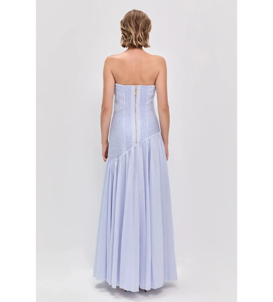 Aje Aquiline Gown in French Blue Size AU10 for rent on The Volte - main image
