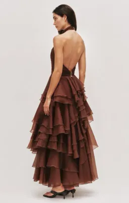 AJE Fayette Gown Dark Chocolate size 14 for rent on The Volte - image 2