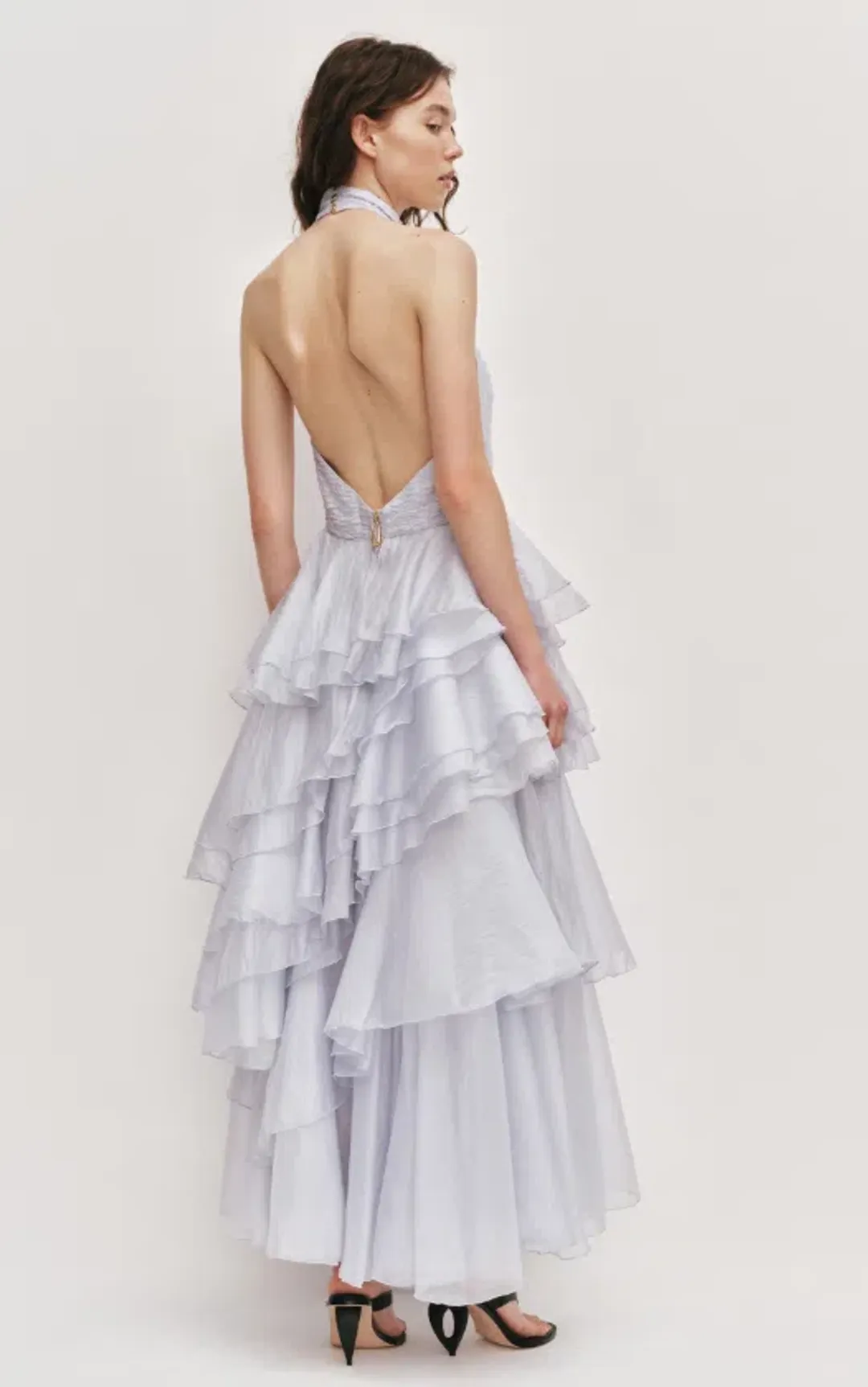AJE Fayette Gown French Blue Size 10 for rent on The Volte - main image