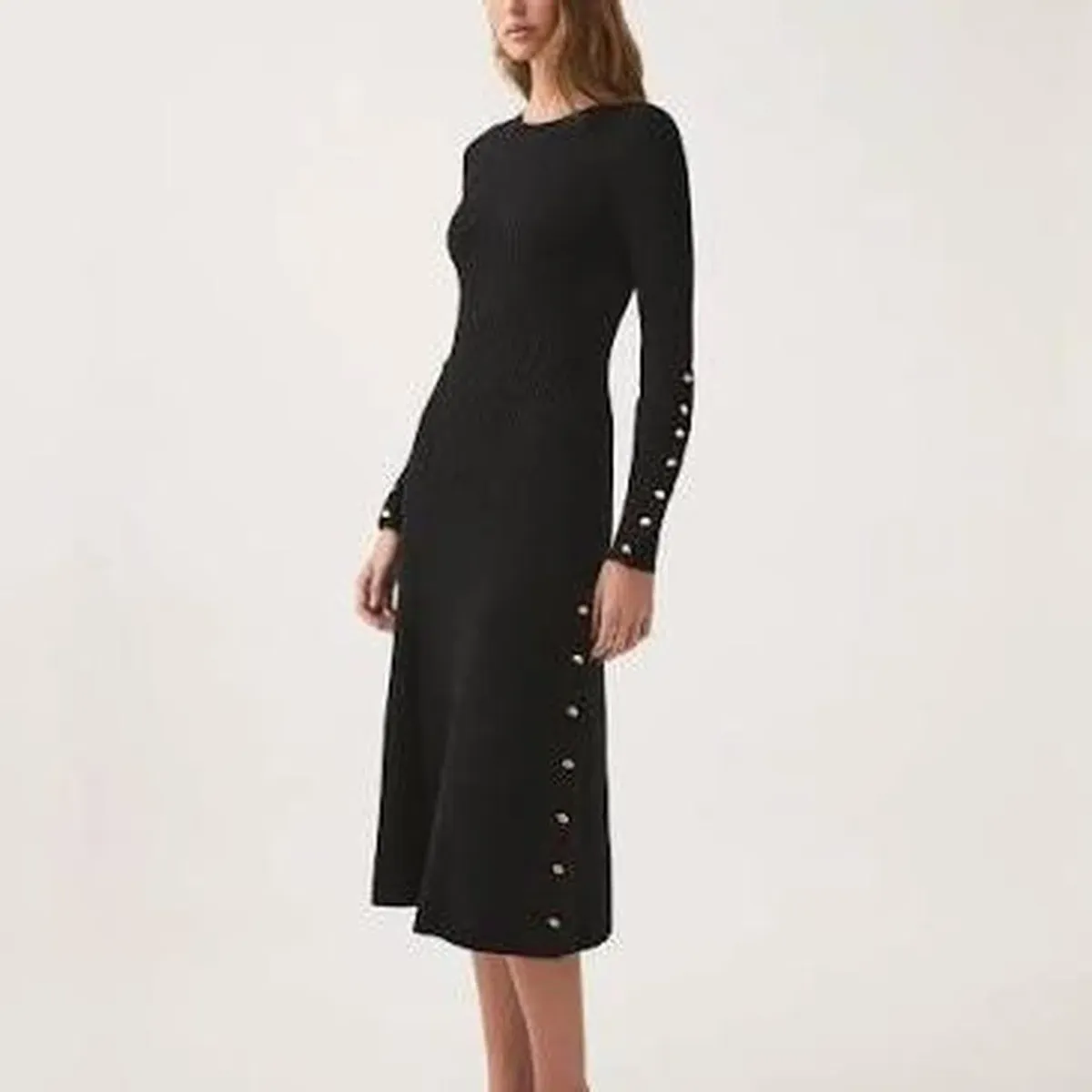 Aje Lia Midi Dress Black - Size XS - Image 2