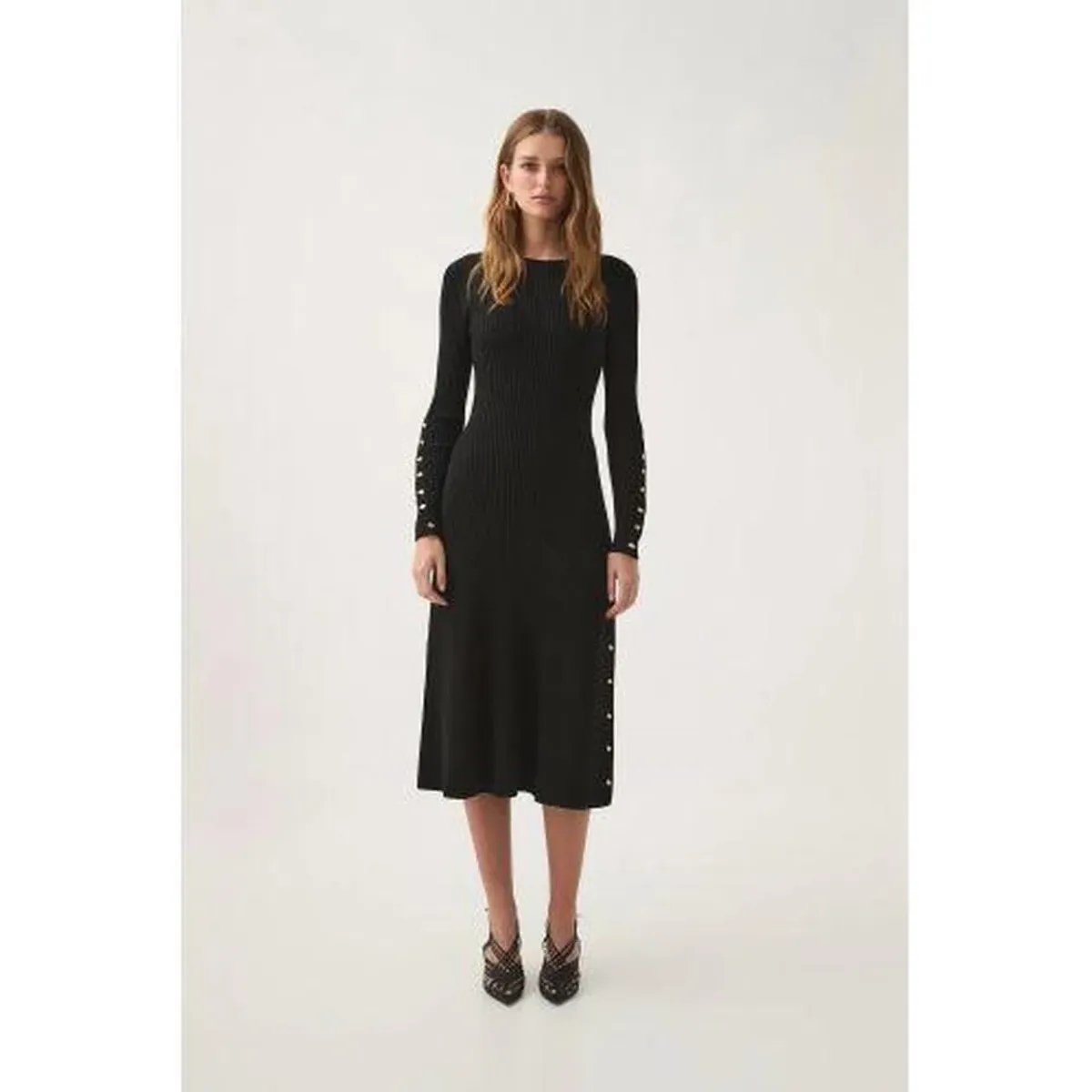 Aje Lia Midi Dress Black - Size XS - Image 1