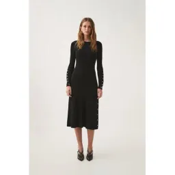 Aje Lia Midi Dress Black - Size XS for rent on The Volte - image 1