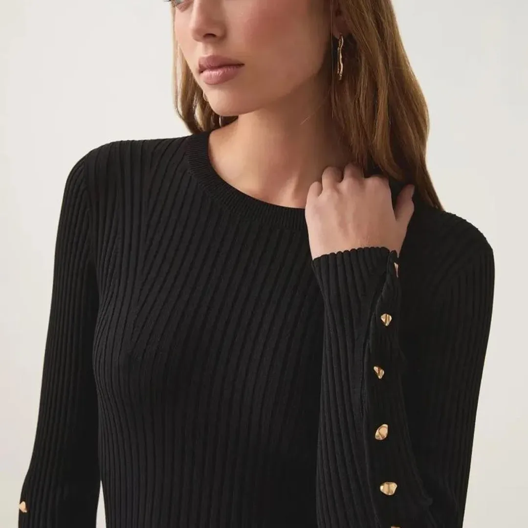 Aje Lia Midi Dress Black - Size XS for rent on The Volte - main image