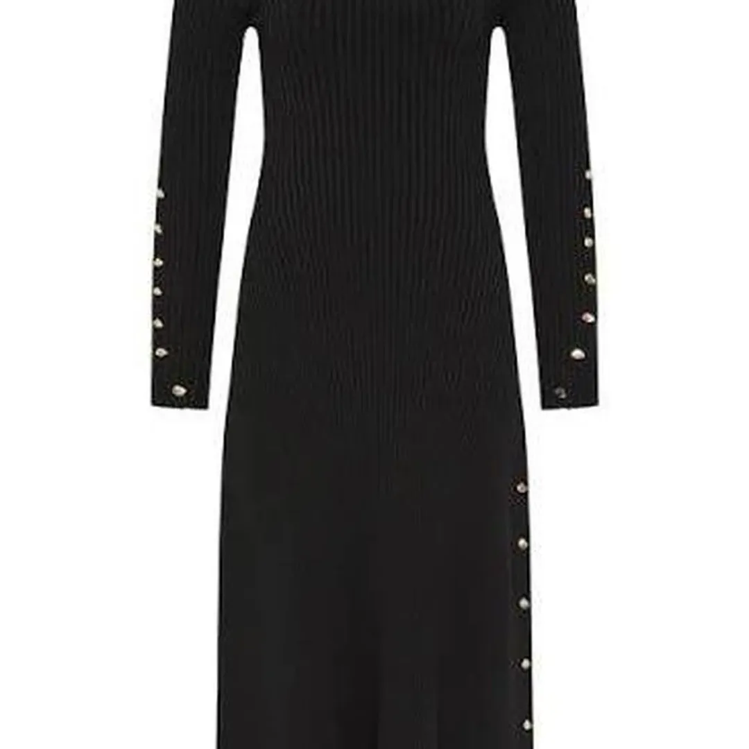 Aje Lia Midi Dress Black - Size XS for rent on The Volte - main image
