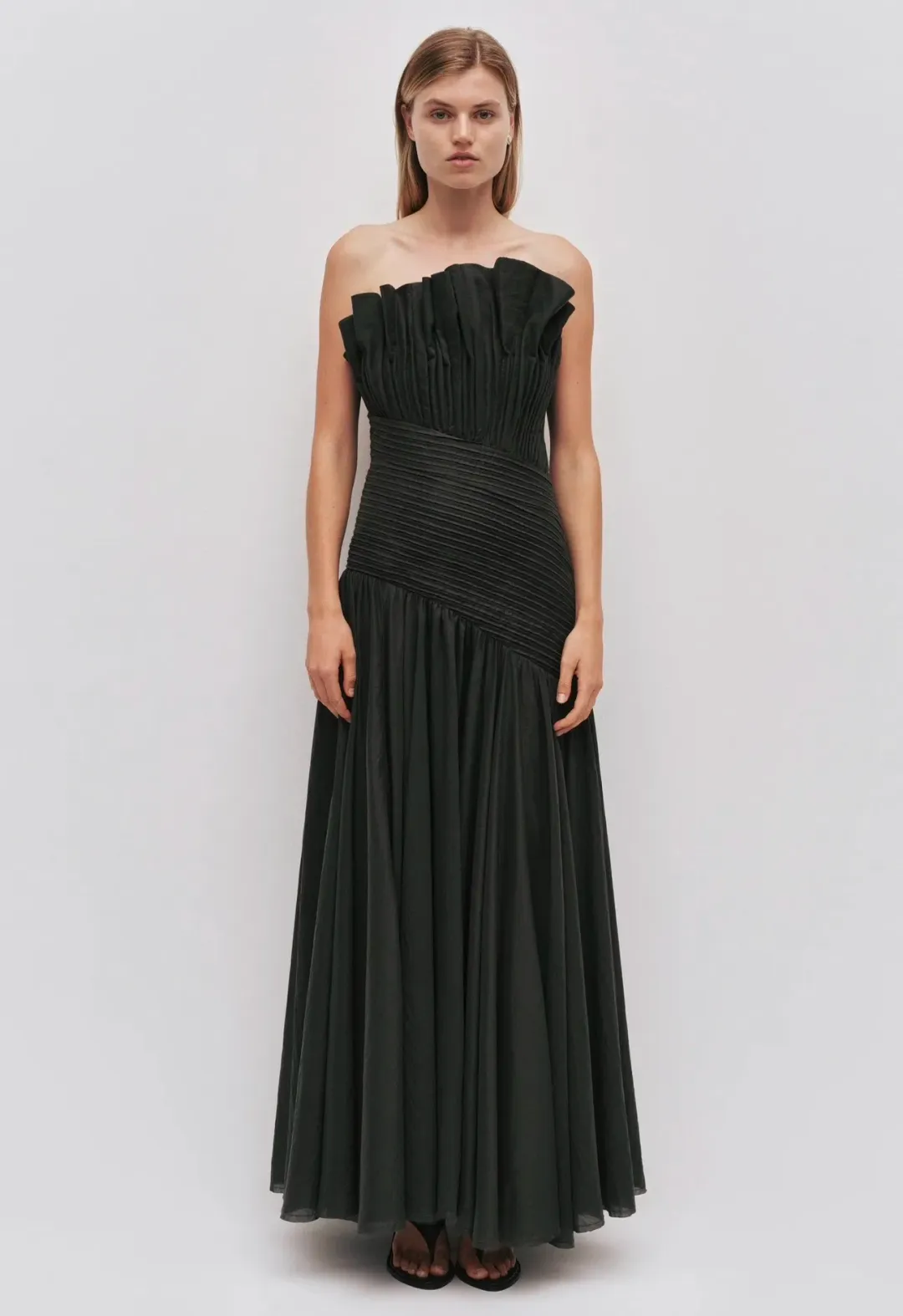 Aje Aquiline Gown Size 16 Hunter Green for rent on The Volte - main image