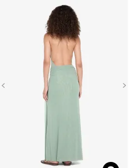 Bec & Bridge, Juniper Halter Maxi Dress, Pistachio, Size X-Small for rent on The Volte - image 2