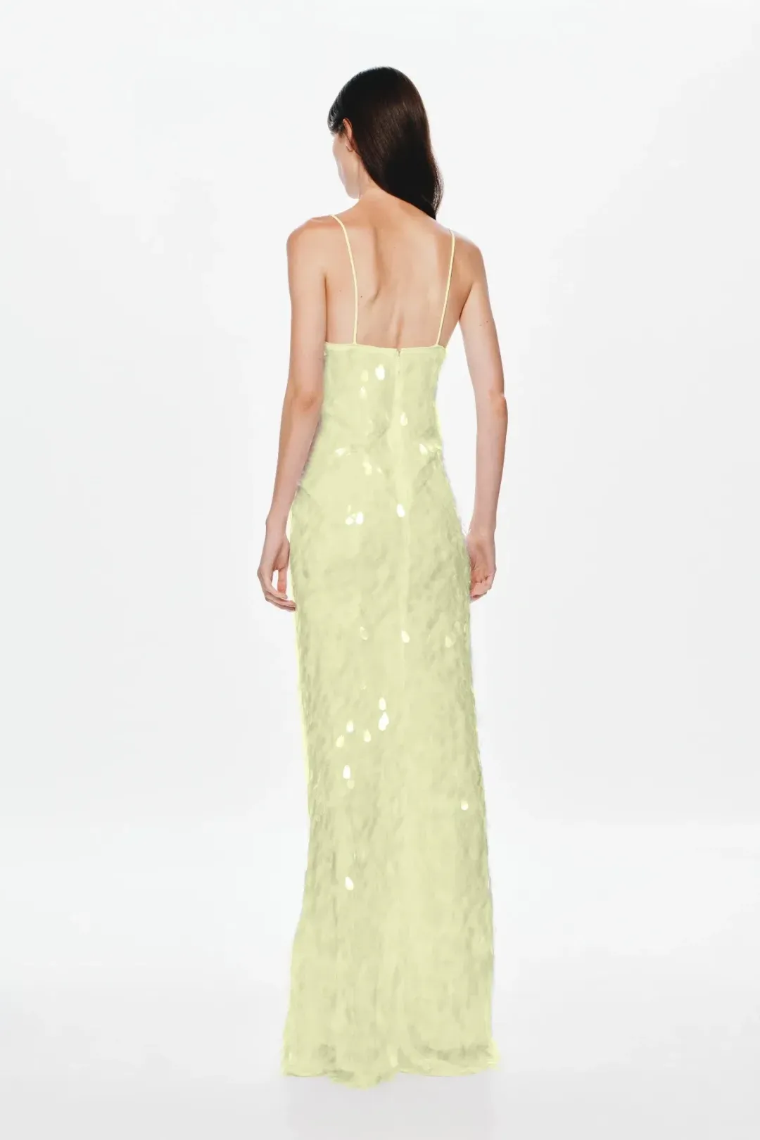 Misha Sapphire yellow gown size S for rent on The Volte - main image