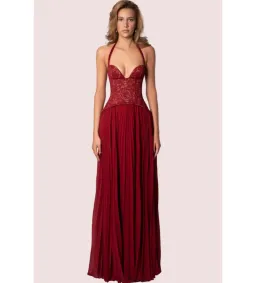 Fenity Gaia Maxi Dress Red Size 6 for rent on The Volte - image 1
