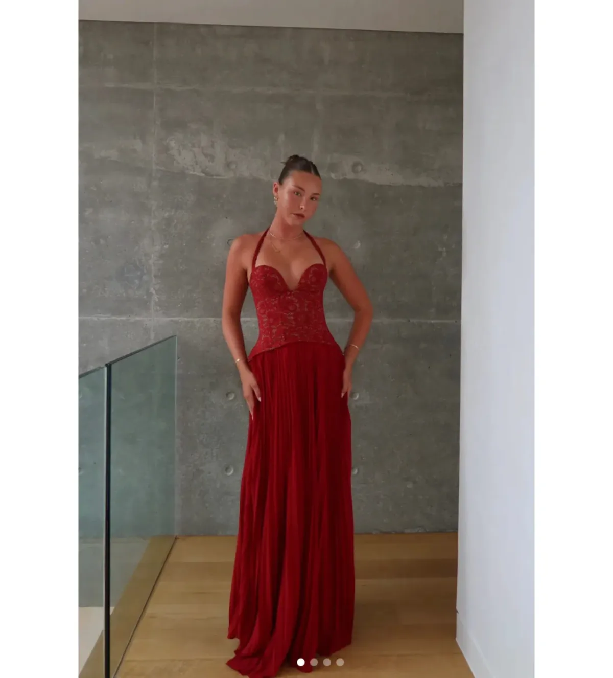 Fenity Gaia Maxi Dress Red Size 8 - Image 7