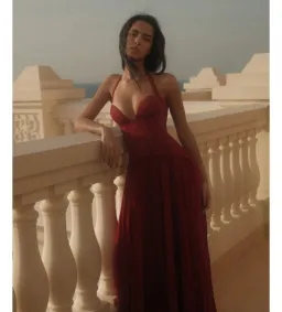 Fenity Gaia Maxi Dress Red Size 8 for rent on The Volte - image 6