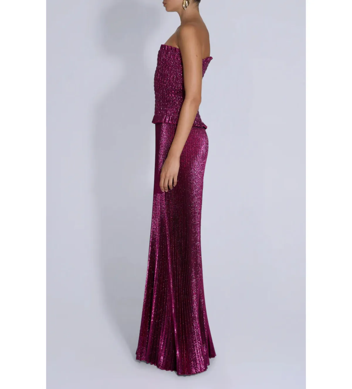 L'idee Maya Gown Sangria Glitter Size 8 - Image 3