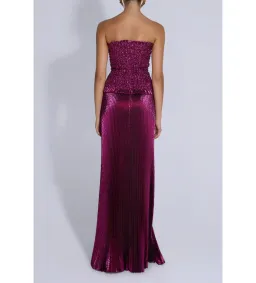 L'idee Maya Gown Sangria Glitter Size 8 for rent on The Volte - image 4