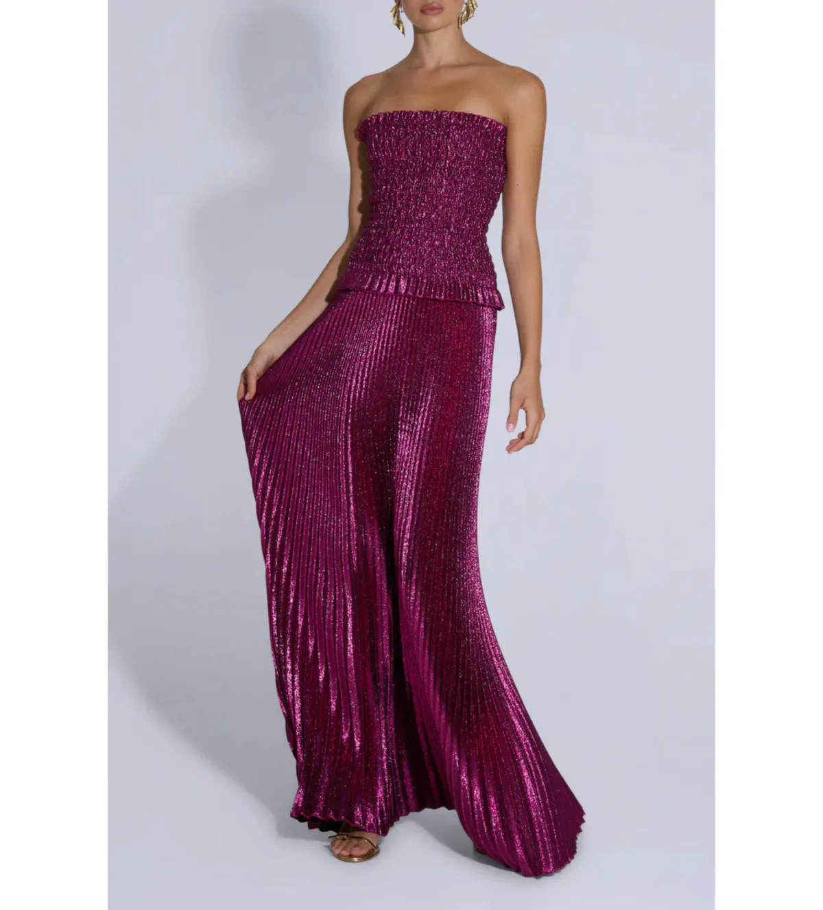 L'idee Maya Gown Sangria Glitter Size 12 - Image 2