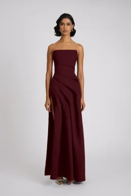 ELIYA THE LABEL Deanna Gown | Wine Size XS for rent on The Volte - image 1