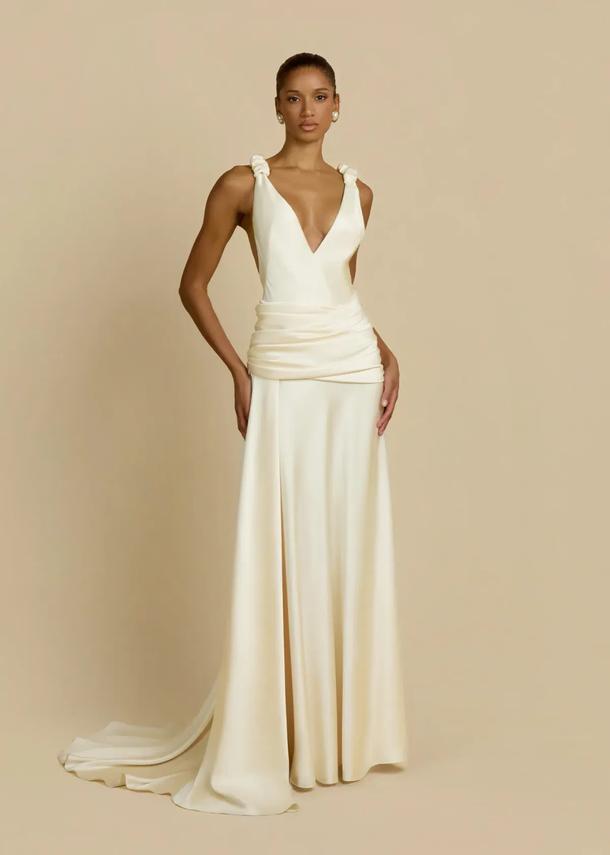 Arcina Ori MADALENA DRESS CREAM Size M - Image 1
