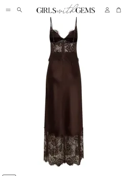 Sneaky Link Jaz Hand Lace Maxi Dress Chocolate Size 16/XXL for rent on The Volte - image 5