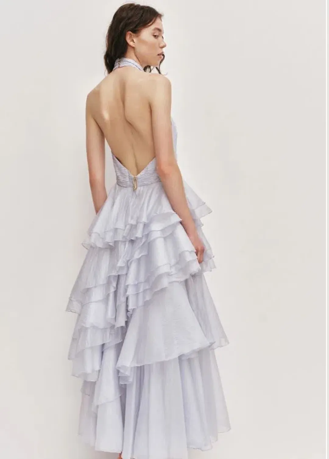 Aje Fayette Gown in French Blue Size 6 for rent on The Volte - main image