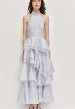 Aje Fayette Gown in French Blue Size 6 for rent on The Volte - image 1