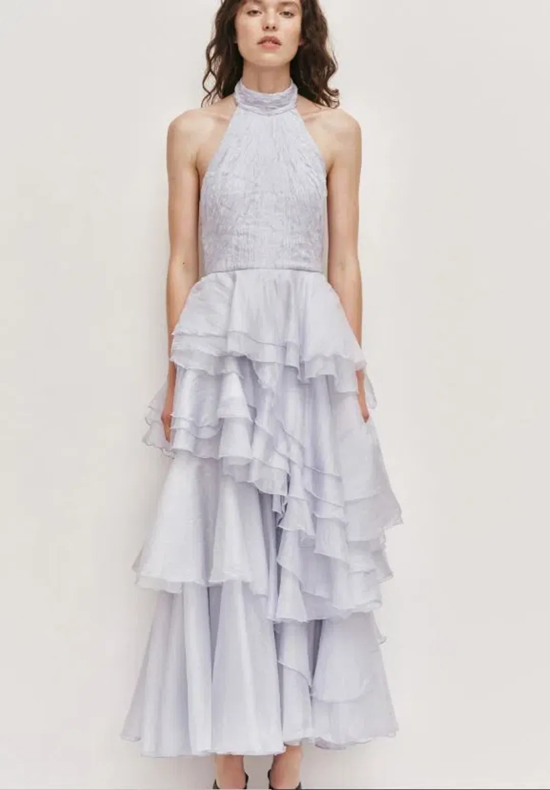 Aje Fayette Gown in French Blue Size 8 for rent on The Volte - main image