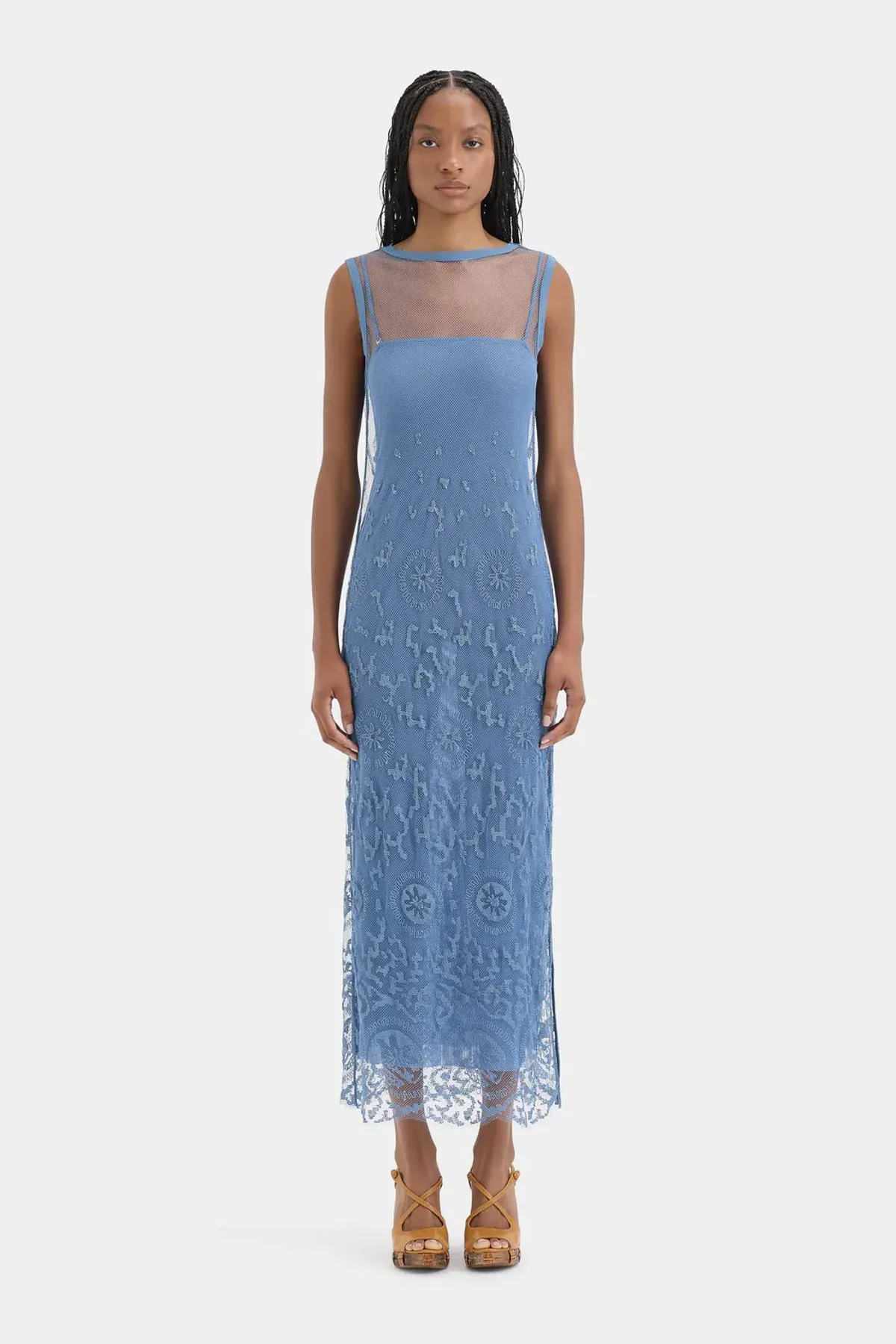 Sir the Label Leif Maxi Dress Sea Blue Size 0 for rent on The Volte - main image
