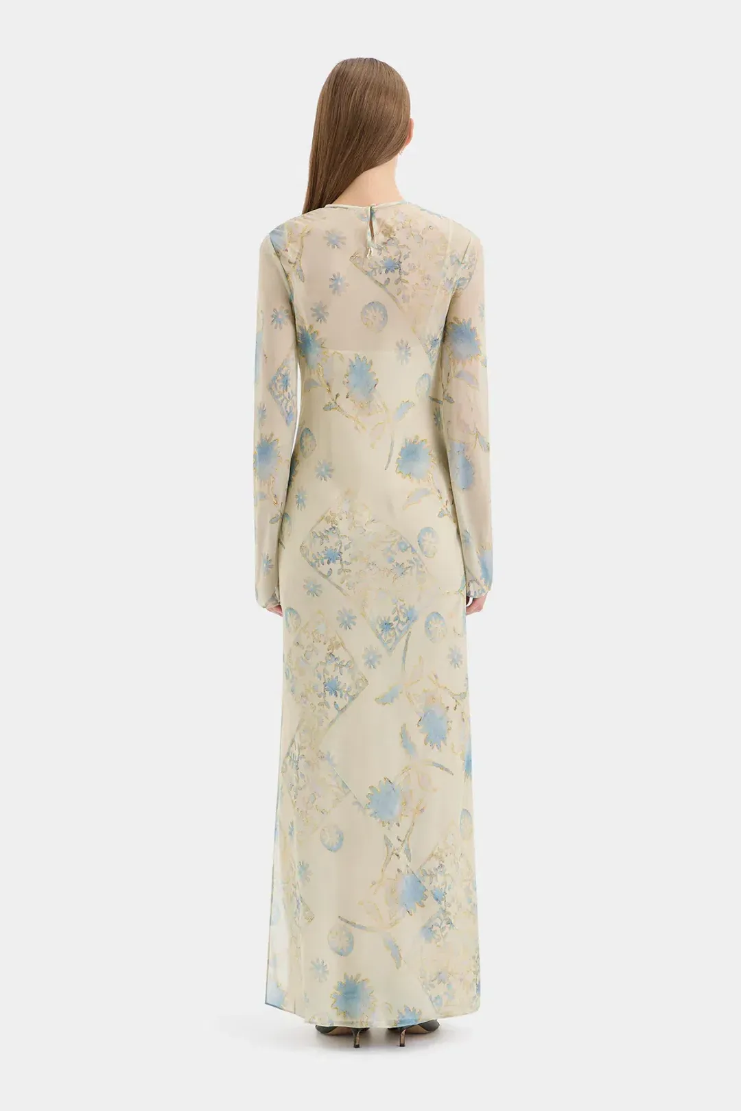 Sir the Label Cecile Long Sleeve Dress Eira Butter Size 2 for rent on The Volte - main image