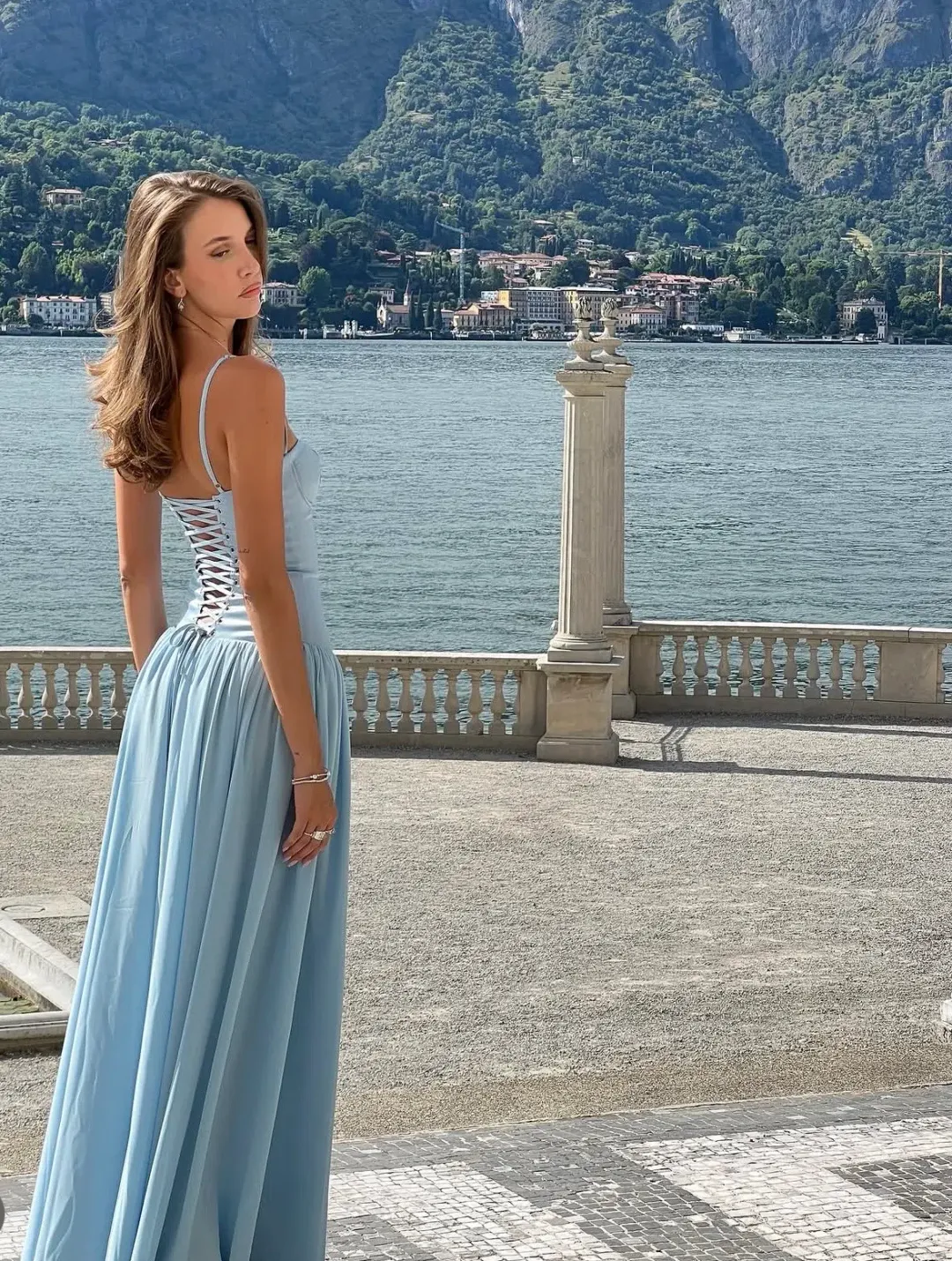 Fenity fashion Amelia dress in blue size 8 for rent on The Volte - main image