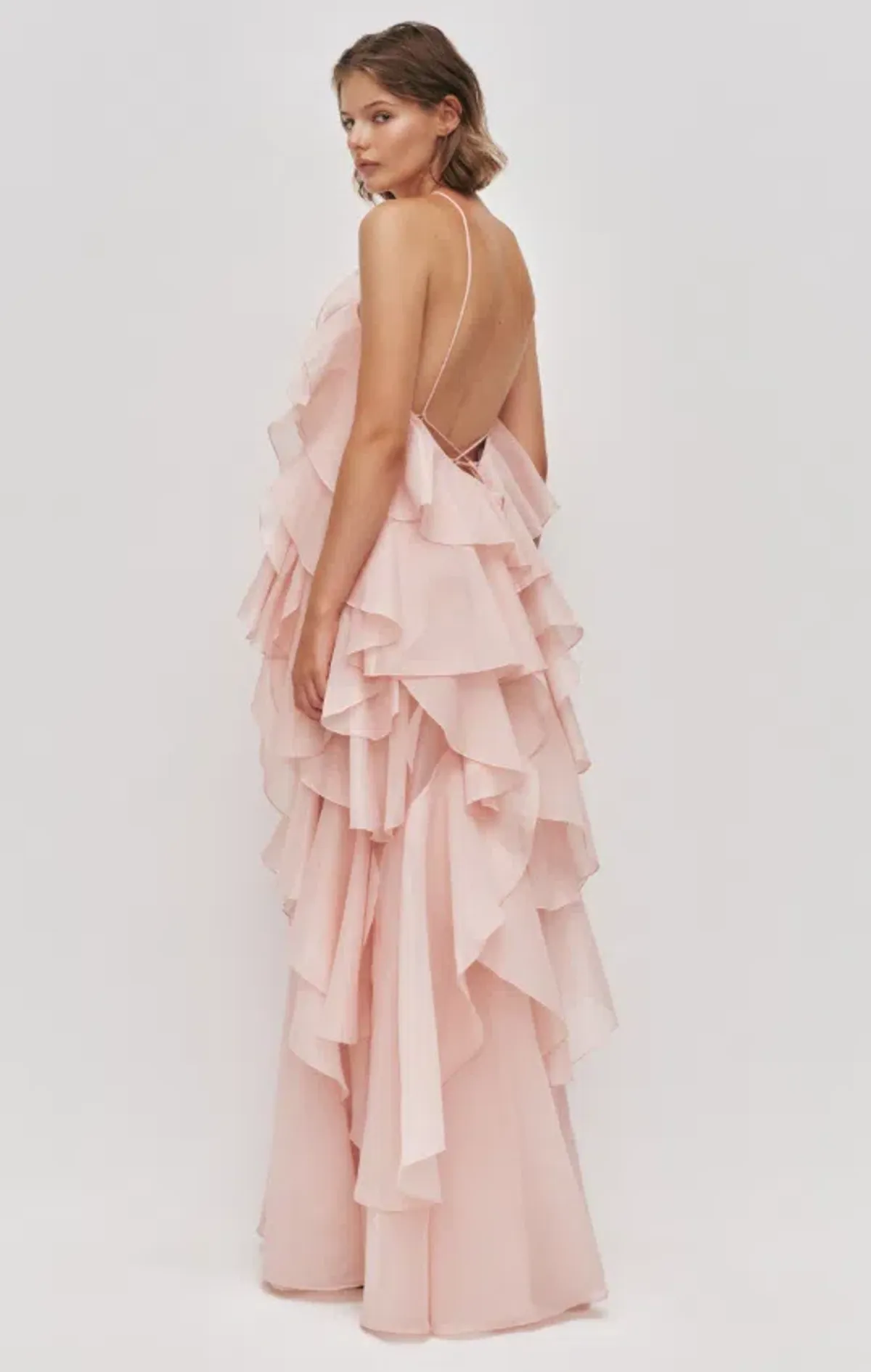AJE Pandorea Layered Maxi Dress Pastel pink Size 14 - Image 2