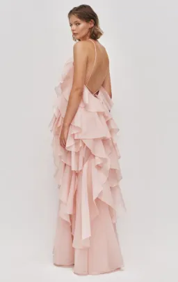 AJE Pandorea Layered Maxi Dress Pastel pink Size 14 for rent on The Volte - image 2