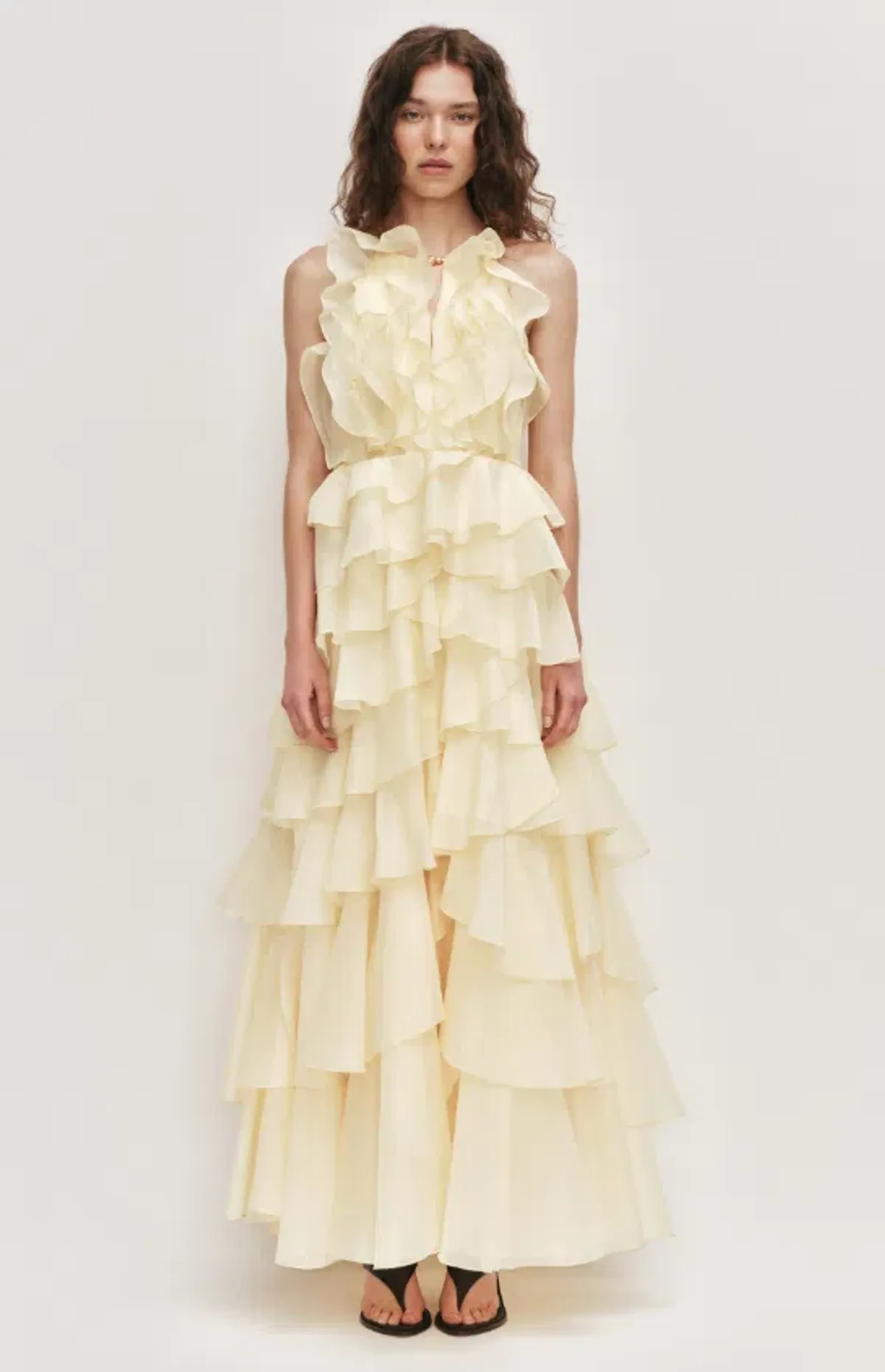 AJE Cleo Gown Butter Size 6 - Image 1