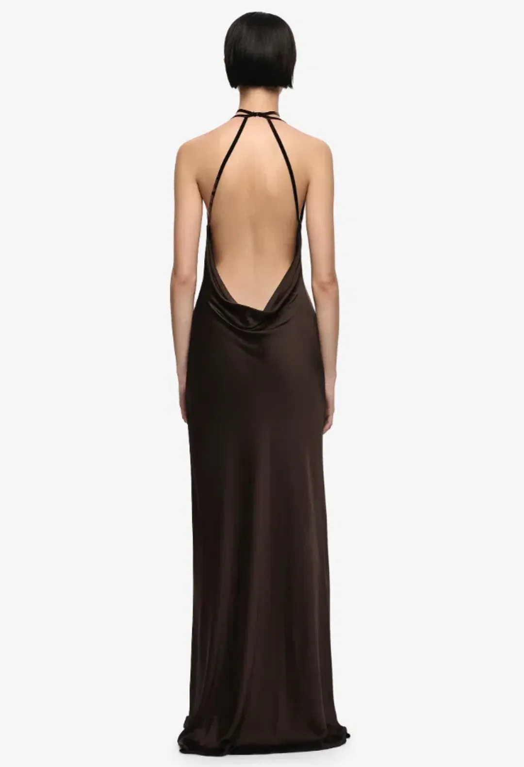 Bec & Bridge ALROSE MAXI DRESS Dark Chocolate Size 8 for rent on The Volte - main image