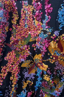 Elliatt - Blair Dress - Sequin Floral Multi - Size S for rent on The Volte - image 4