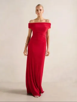 Forever New Romy Off Shoulder Jersey Maxi Dress for rent on The Volte - image 3
