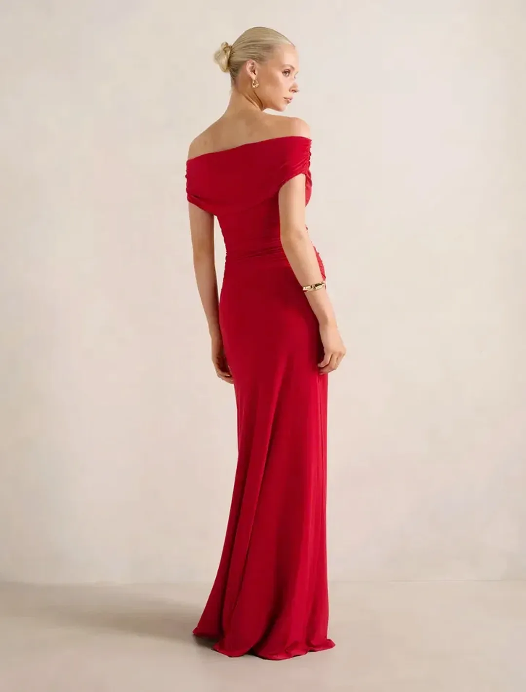 Forever New Romy Off Shoulder Jersey Maxi Dress for rent on The Volte - main image