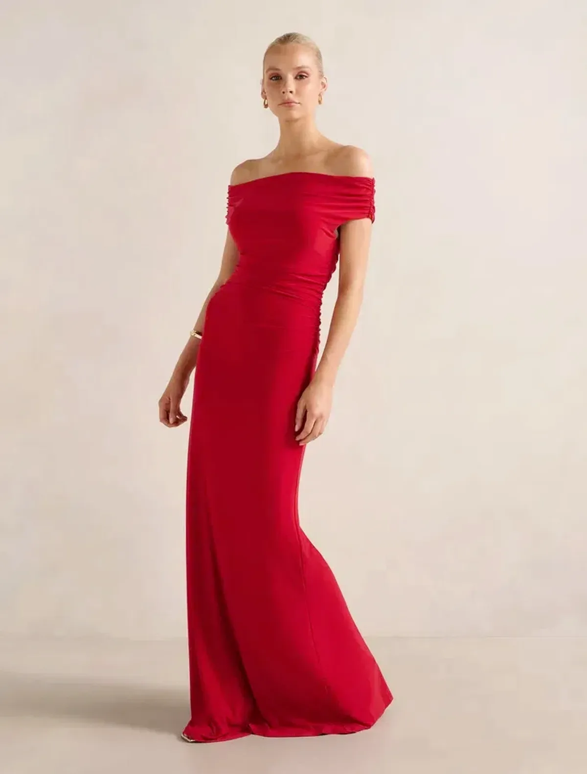 Forever New Romy Off Shoulder Jersey Maxi Dress - Image 1