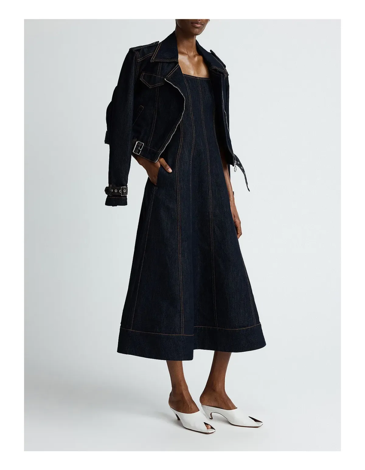Anna Quan Justice Dress Size 6 AU Dark Indigo - Image 6