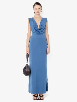 Bec & Bridge Brigette cowl maxi dress - Steel Blue - S/8 for rent on The Volte - image 1
