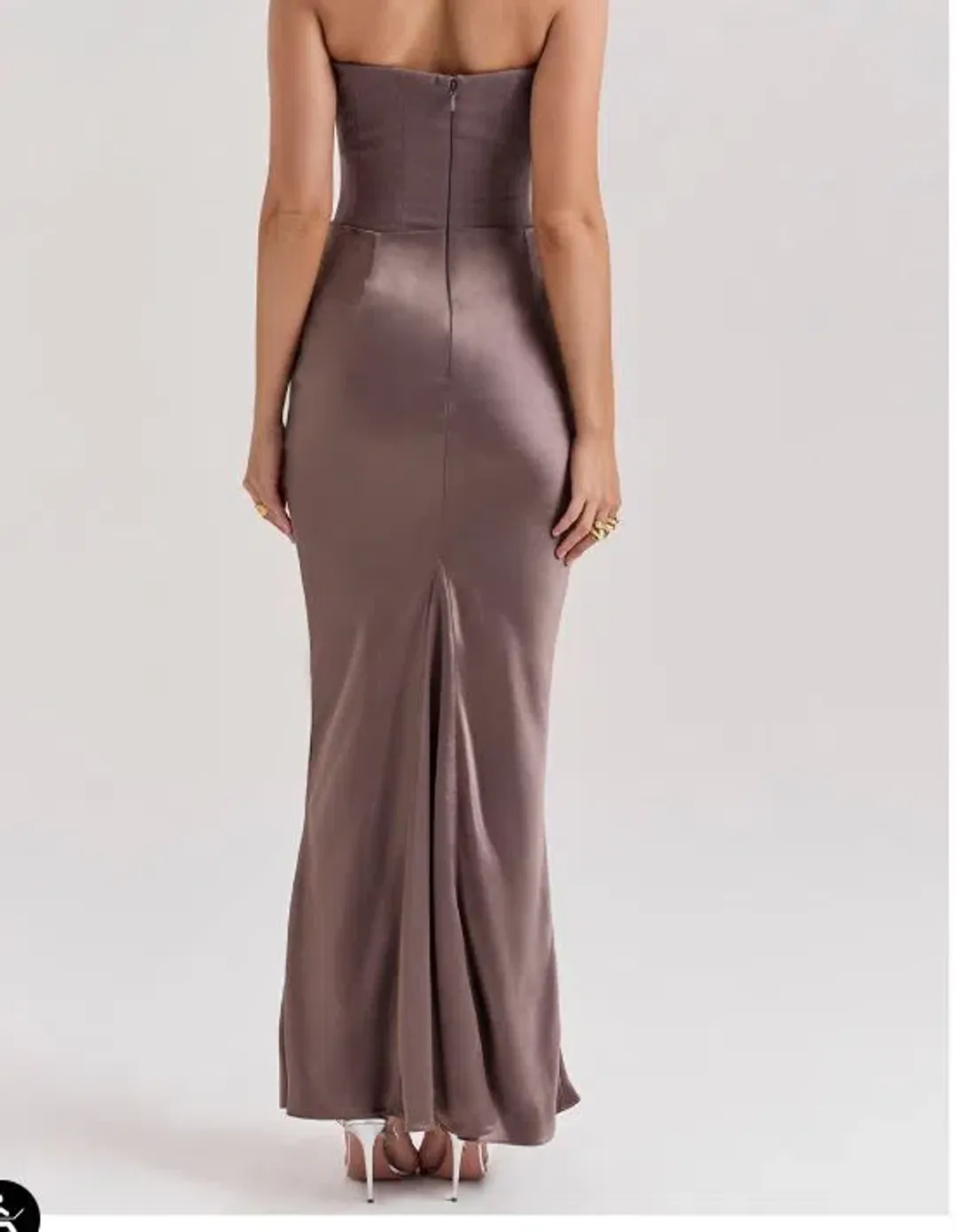 House of CB Smoke Strapless Corset Maxi Dress XS for rent on The Volte - main image