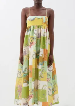 ALEMAIS – Jerome Midi Dress Multi - Size 6 for rent on The Volte - image 3