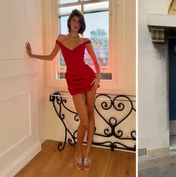 Arcina Ori Every dress red for rent on The Volte - image 3