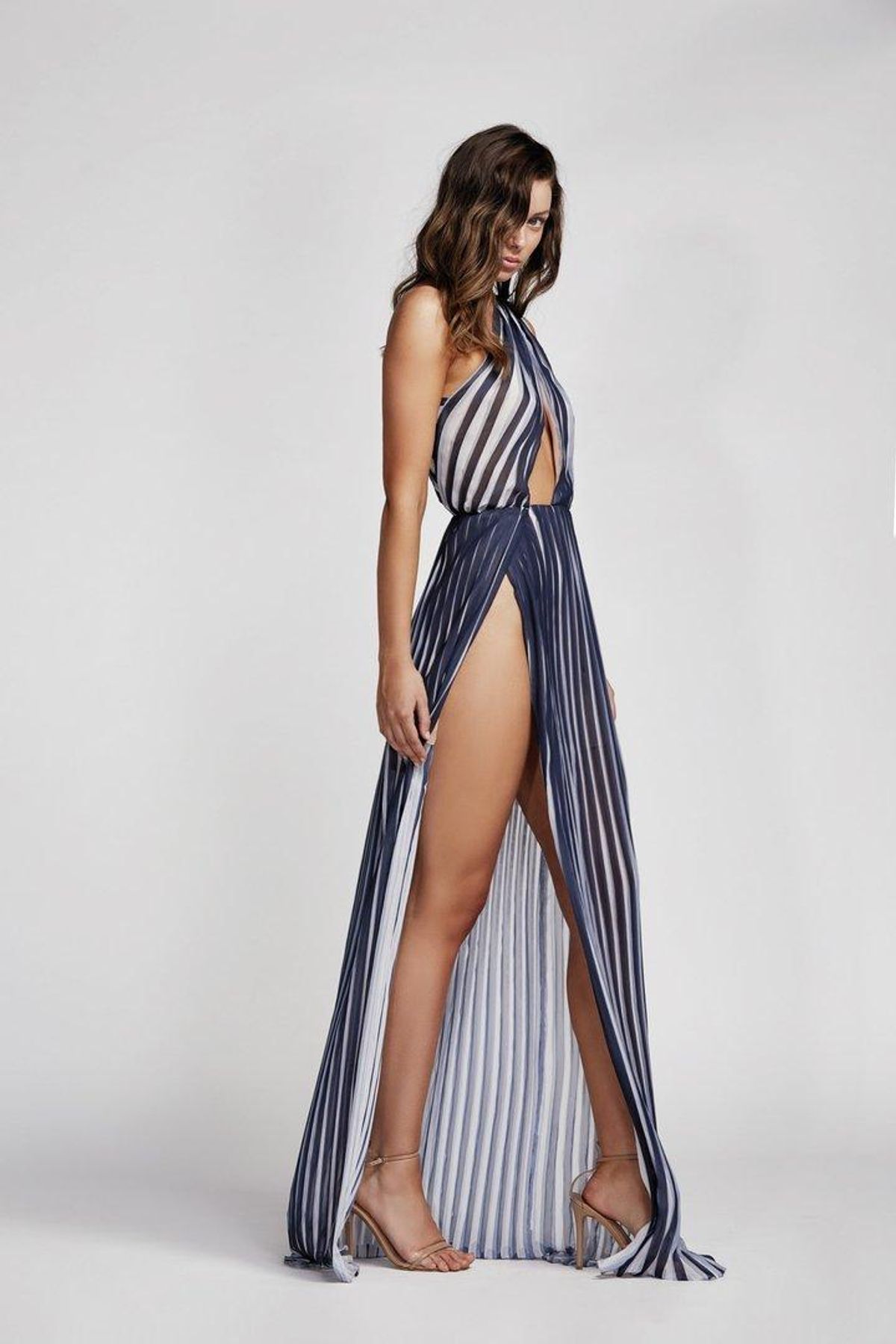 Lexi Peppi Gown Blue/White Size 10 - Image 2