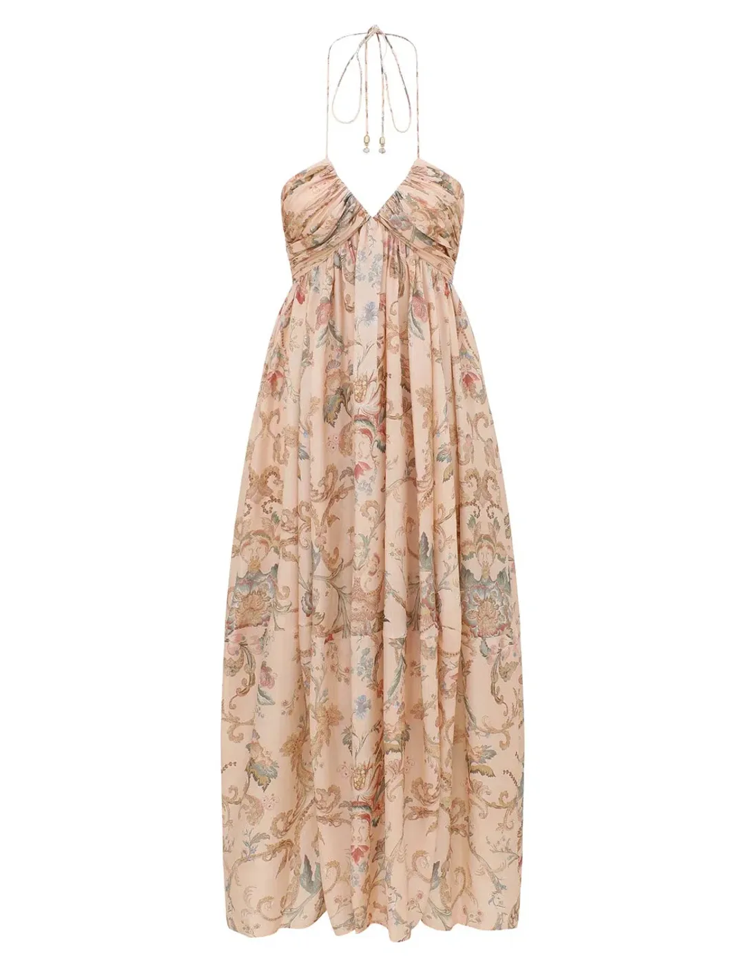 Zimmermann Roselight Halter Maxi Dress Size OP for rent on The Volte - main image