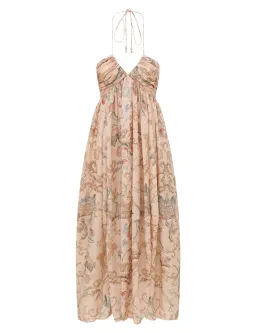 Zimmermann Roselight Halter Maxi Dress Size OP for rent on The Volte - image 1
