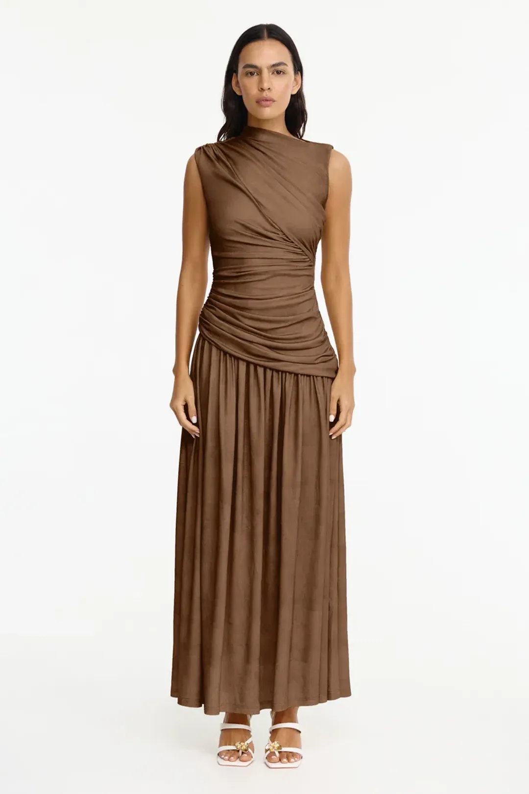 Acler Deanhill Maxi Dress size 12 Sepia for rent on The Volte - main image