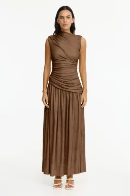 Acler Deanhill Maxi Dress size 14 Sepia for rent on The Volte - image 1