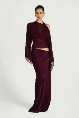 Benni Ira Maxi Dress Grape 8 for rent on The Volte - image 1