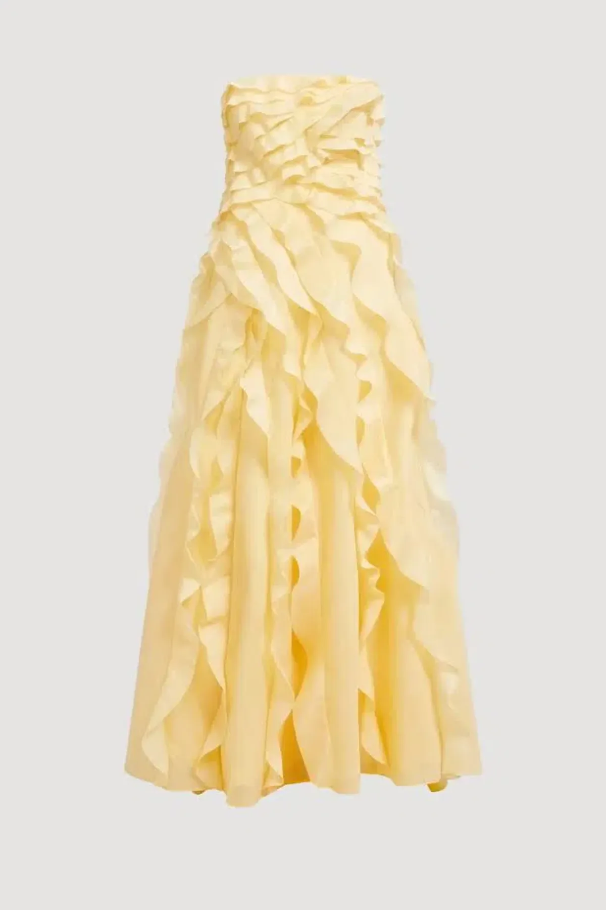 💛 Aje ALLAIRIE GOWN in Butter Yellow - Size 6 AU 💛 Ruffled Tiered Maxi Dress 💛 - Image 6