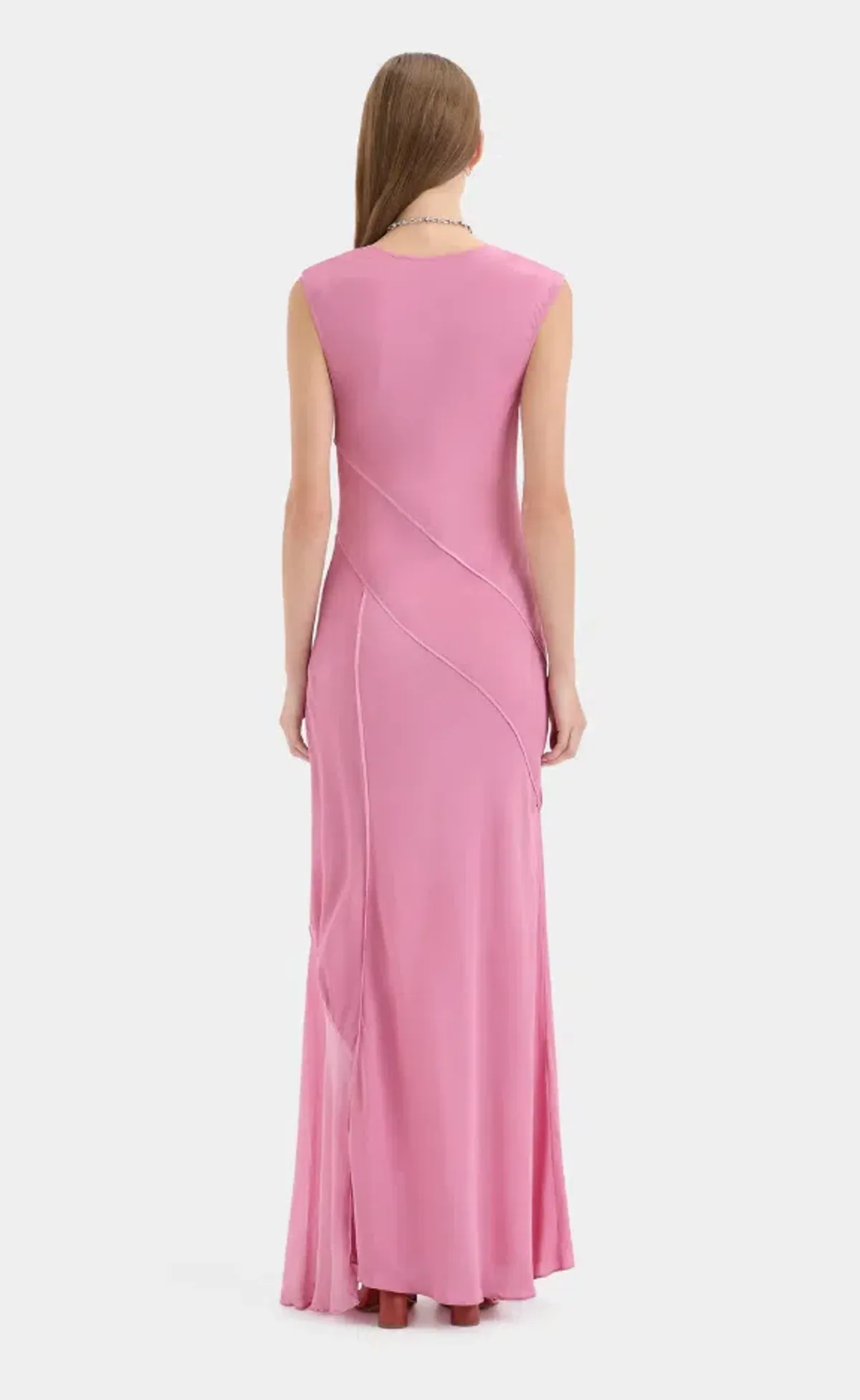 Sir the Label Elin Panelled Gown Berry Size 2 - Image 2