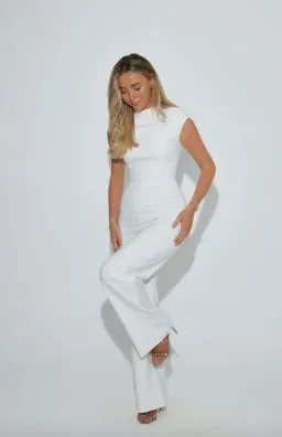 Odd Muse - The Ultimate Jumpsuit in White - Size L for rent on The Volte - image 1