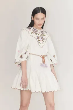 Alemais Nelly embroidered mini for rent on The Volte - image 3